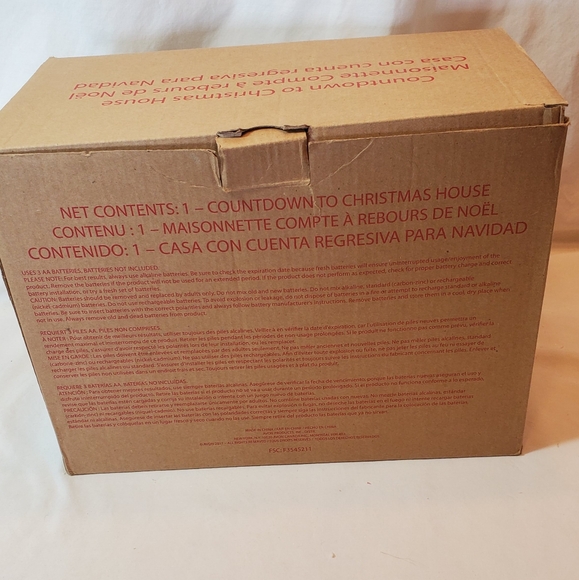 Countdown To Christmas Avon 2011 Advent Lighted Animated Musical House - Picture 12 of 13